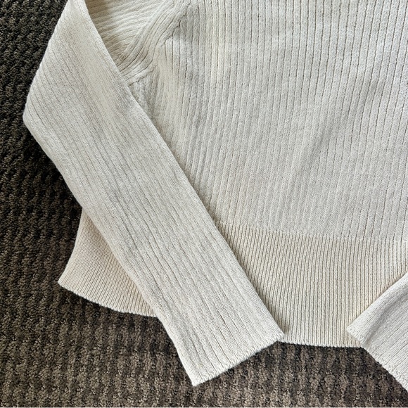 Cordera Cream Ribbed Sweater - Picture 2 of 10